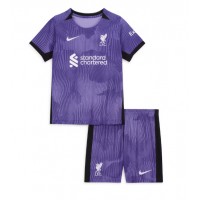 Koszulka piłkarska Liverpool Strój Trzeci dla dzieci 2023-24 tanio Krótki Rękaw (+ Krótkie spodenki)